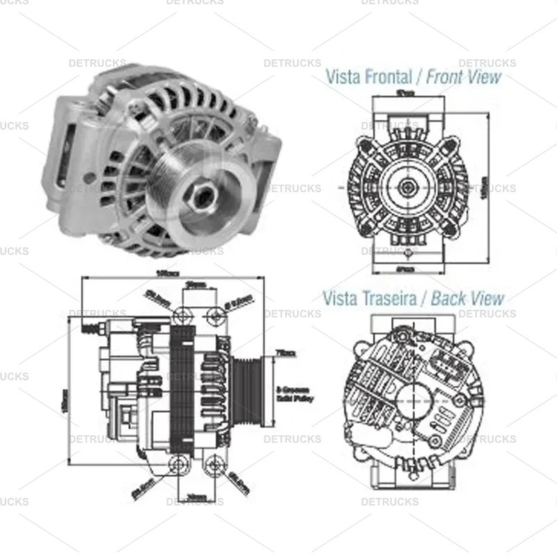 ALTERNADOR DE SCANIA 24V (CW) 100A A4TR